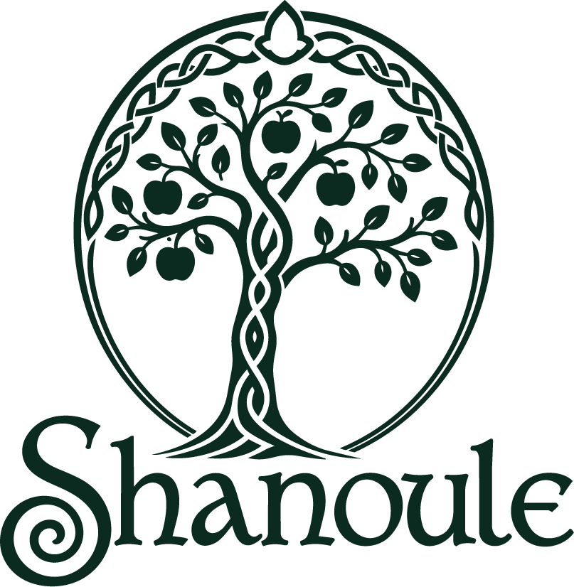 Shanoule logo featuring a Celtic apple tree