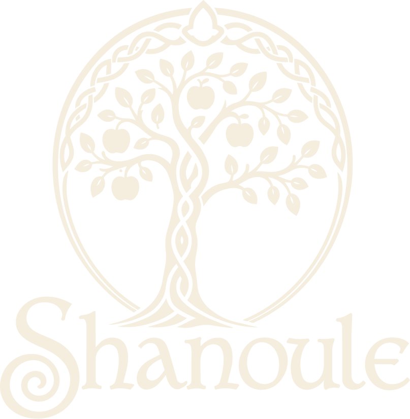 Shanoule logo featuring a Celtic apple tree